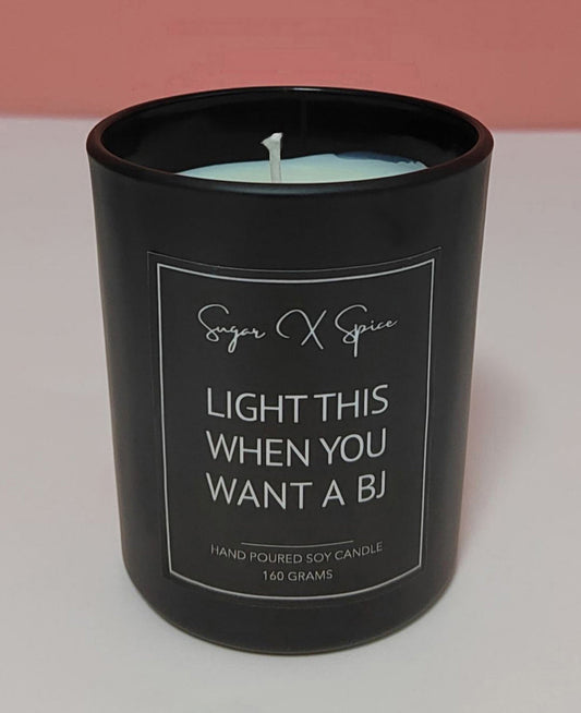 Light This When You Want A BJ Candle